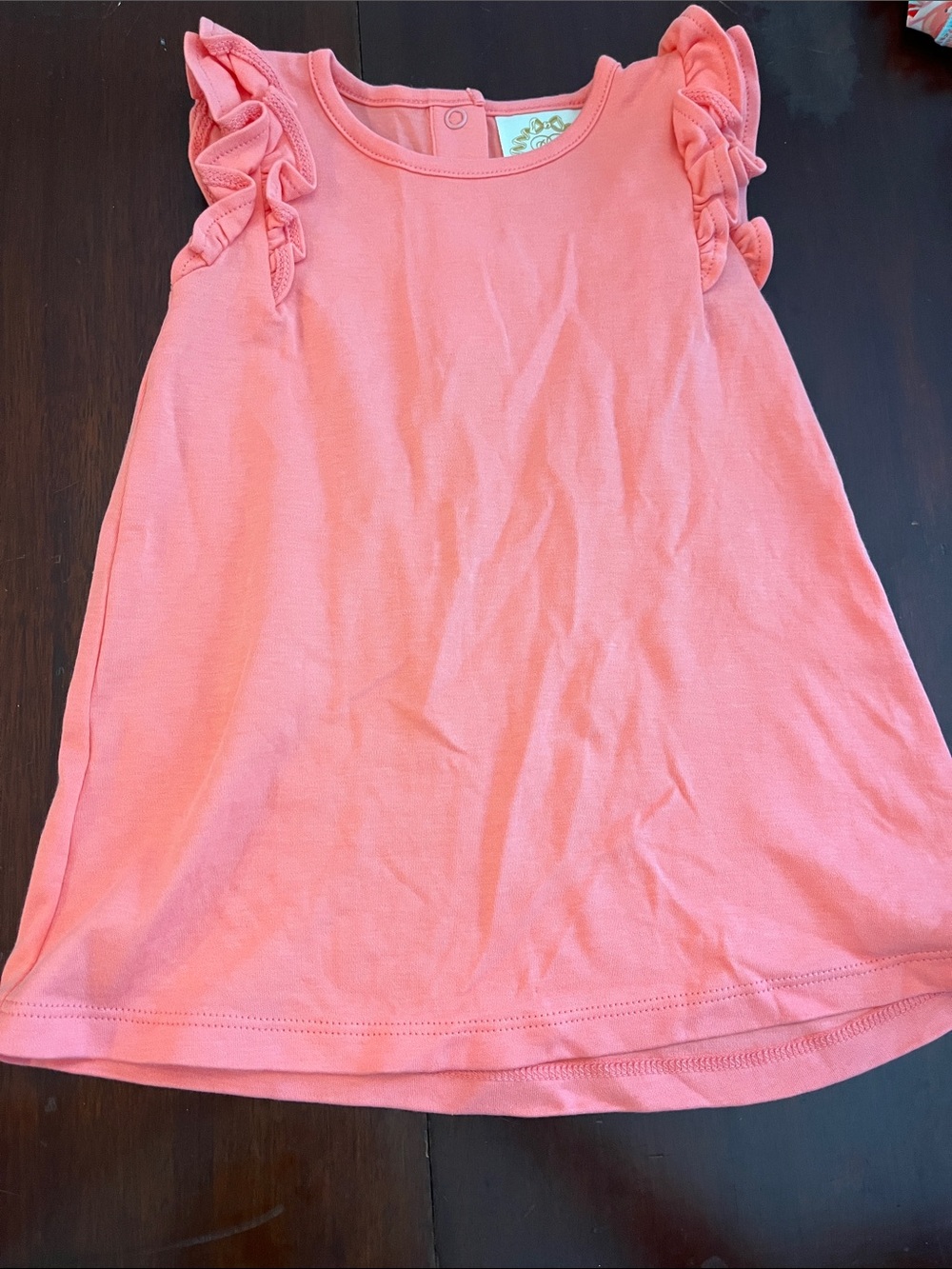 The Beaufort Bonnet Company Coral Ruffle Tank Dress
